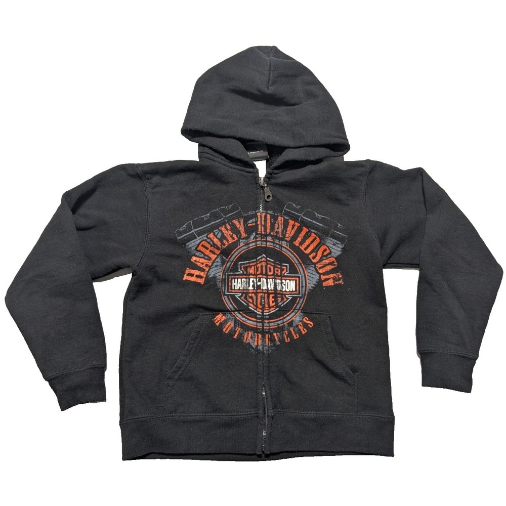 HARLEY-DAVIDSON of Palm Beach Florida Black Zip Hoodie - Youth XS